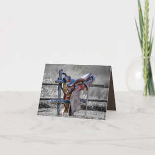 Cheval Saddle Sur Corral Fence Western