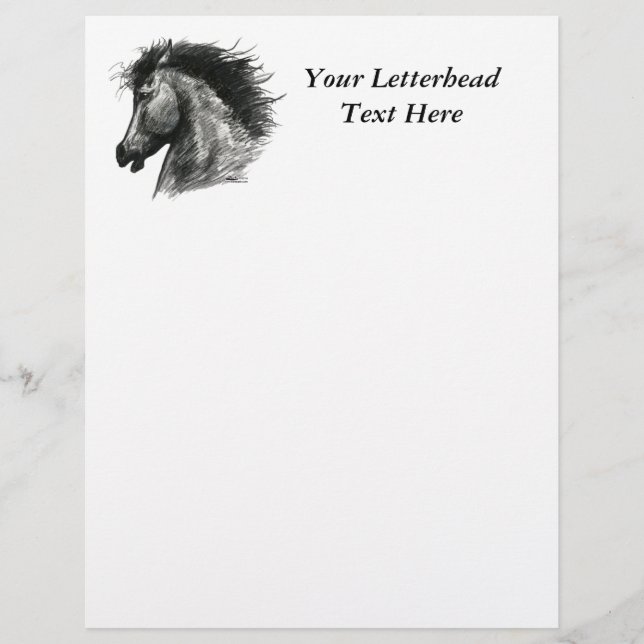 Cheval sauvage et enflammé (Devant)