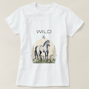 cheval sauvage et libre T-shirt