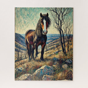 Cheval sur la colline 500 Piece Puzzle