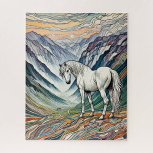 Cheval sur la montagne 500 Piece Puzzle