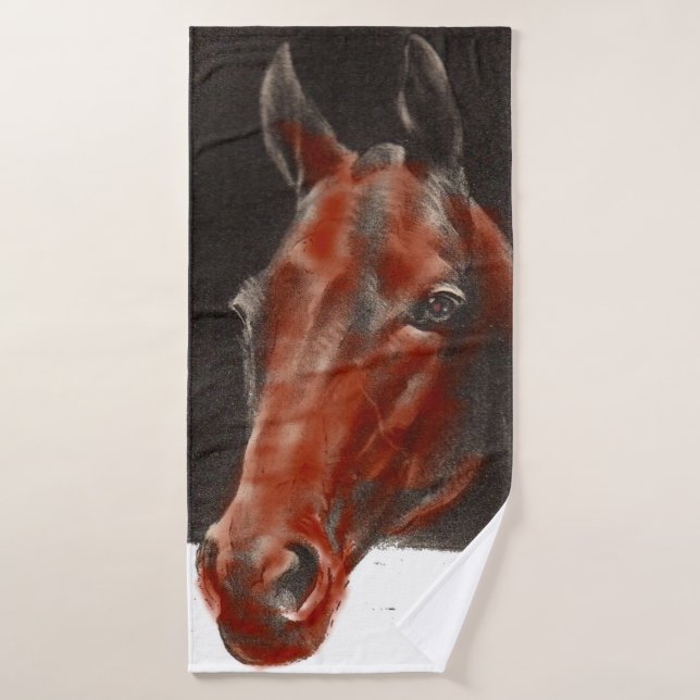 cheval sympathique (Serviette de bain)