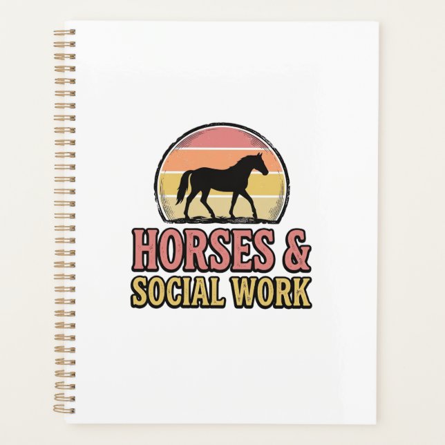 Cheval & Travail Social Retro Soleil Couchant Conc (Devant)