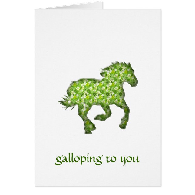 cheval vert (Devant)