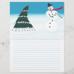 Chevalier à neige et en-tête de Noël des arbres