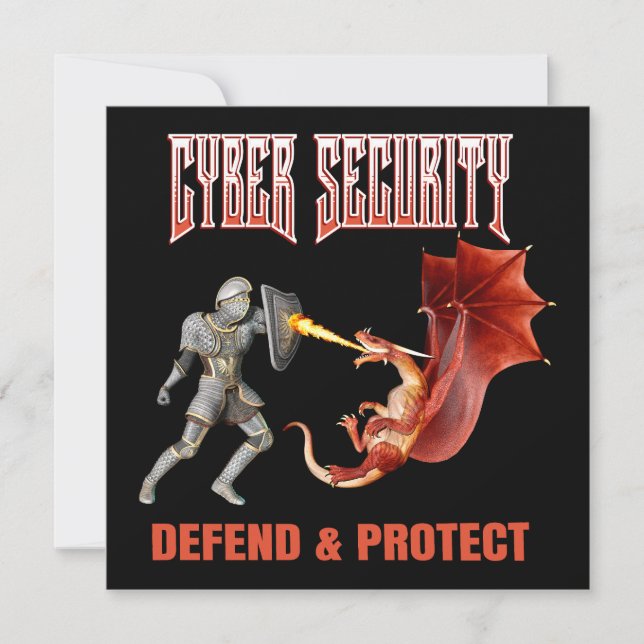 Chevalier de la cybersécurité Défense du dragon (Devant)
