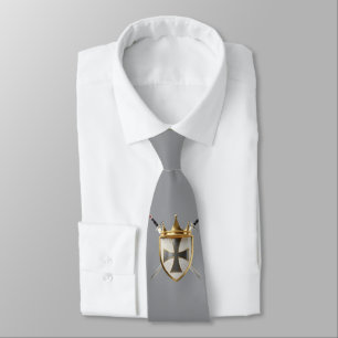 Chevalier de RayEl Crête gris cravate homme