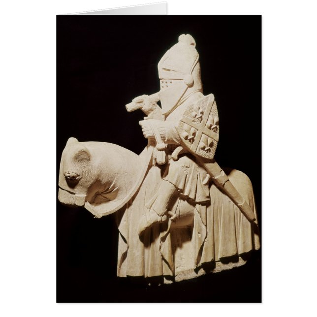 Chevalier en armure sur son cheval (Devant)