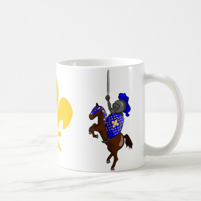 Chevalier et tasse Fleur-De-Lis médiévaux (Droite)