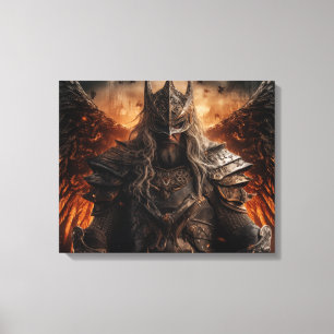 Chevalier guerrier viking - Impression en toile ét