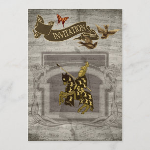 Chevalier Médiéval Enregistrer Les Cartes De Date