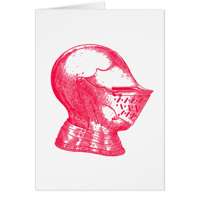Chevalier rose Chevalier Médiéval Armure Casque Ch (Devant)
