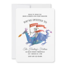Chevaliers et Dragons Invitation
