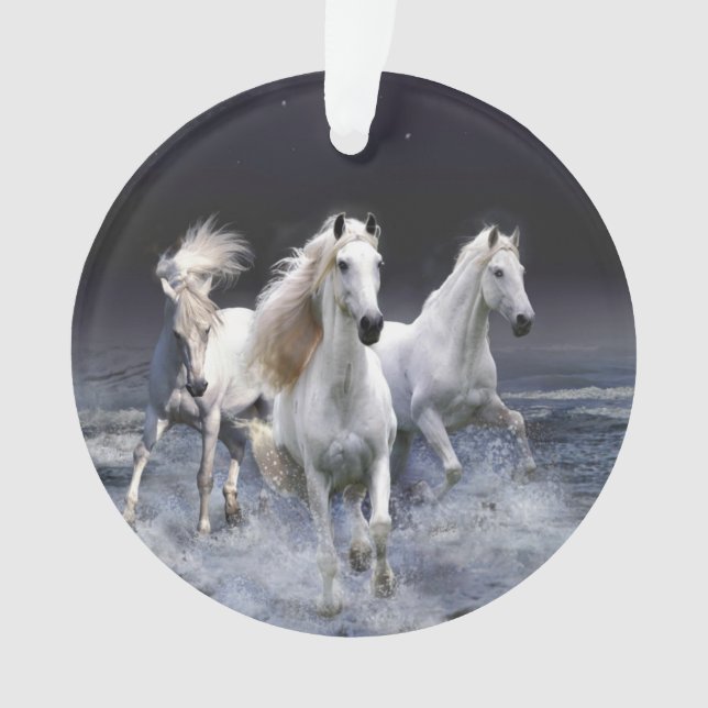 Chevaux à lancer l'oreiller (devant)