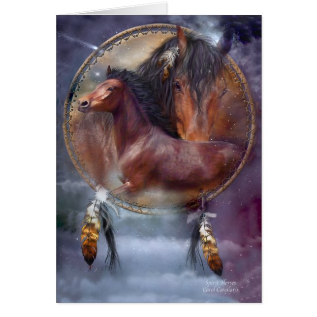 Chevaux ArtCard collectable d'esprit (Devant)