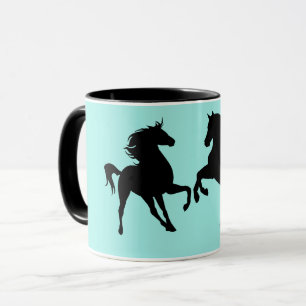 Chevaux Couple Café Mug Couleur personnalisée
