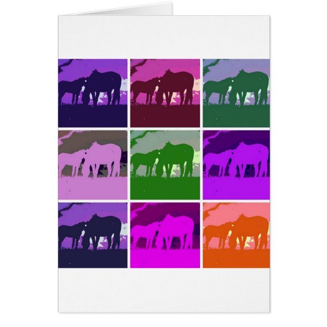 Chevaux d'art pop (Devant)