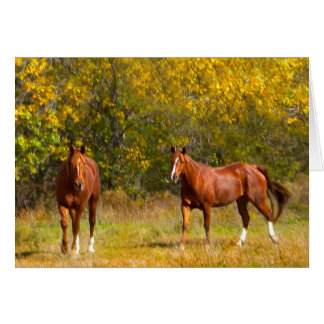 Chevaux d'automne d'or