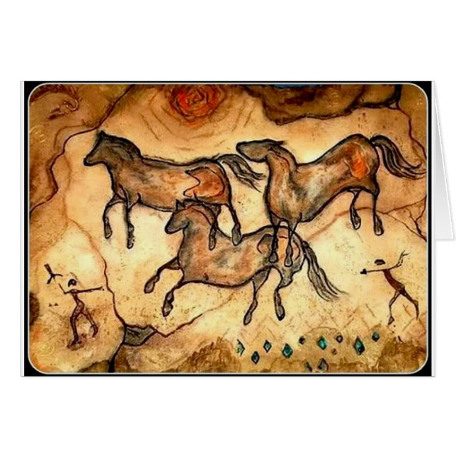 Chevaux de caverne ** (Devant horizontal)