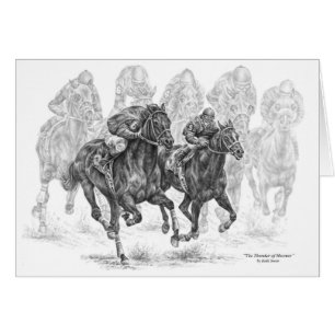 Chevaux de course Thoroughbred Art par Kelli Swan