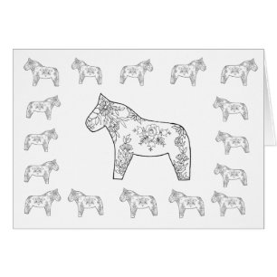 Chevaux élégants, vierge à l'intérieur