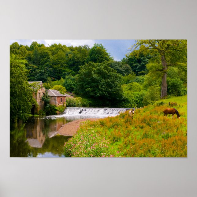 Chevaux en Pollok Park, Poster de Glasgow (Devant)