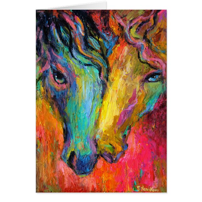 Chevaux impressionnistes Art (Devant)