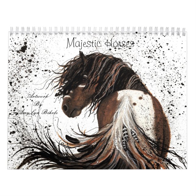 Chevaux Majestic Art By Bihrle Calendrier (Protection)