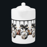 Chevaux noir et or Citation de Noël<br><div class="desc">Cheval noir et or design de Noël avec baubles de Noël ornés avec trois beaux chevaux et texte personnalisé. Ce modèle de Noël de cheval est parfait pour tous les amateurs de cheval,  cavalier,  équestre,  ranch,  écurie,  grange.</div>