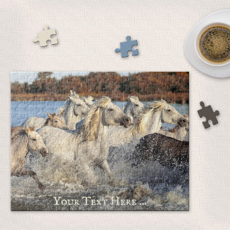 Chevaux sauvages Camargue France Puzzle