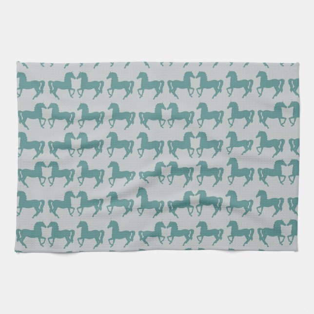 Chevaux Serviette de cuisine (Horizontal)