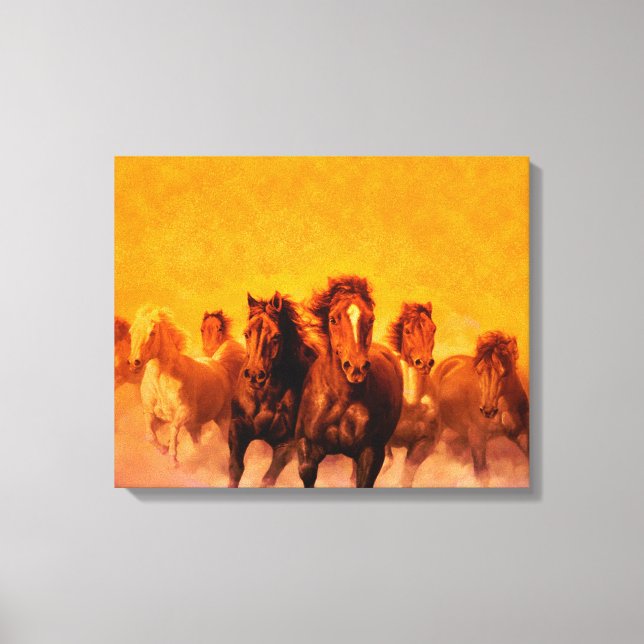 Chevaux - Toile Enveloppée (Recto)