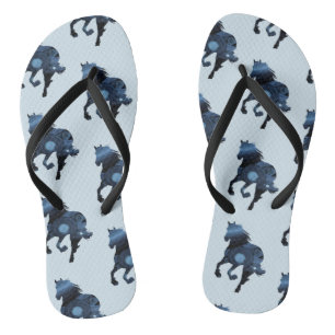 Chevaux, Tongs Cheval Bleu
