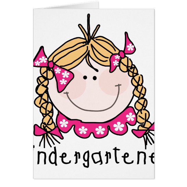 Cheveux blonds de fille de jardin d'enfants (Devant)