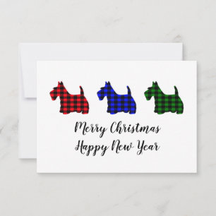 Cheveux Buffalo Plaid Christmas Scotties