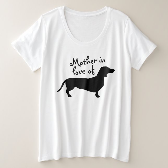 Cheveux courts Dachshund - Silhouette 1 (Design devant)