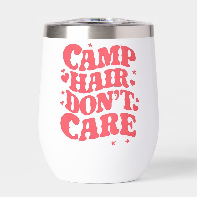 Cheveux de camping, on s'en fiche Filles de campin (Avant)