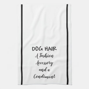 Cheveux de chien de serviette de cuisine un