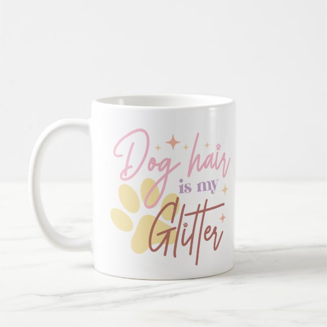 Cheveux de chien est ma Parties scintillant Mug Pr (Gauche)