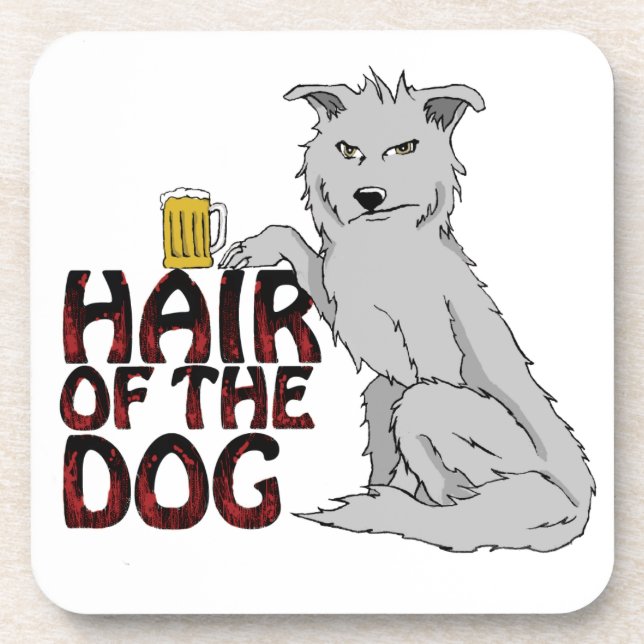 Cheveux de l'ensemble de dessous de verre de chien (Devant)