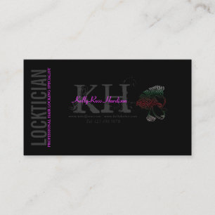 Cheveux de Locktician fermant à clef le carte de