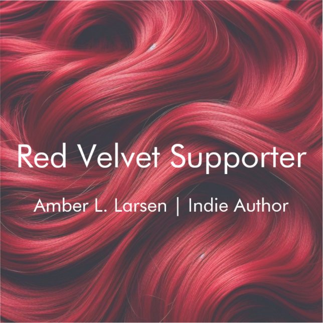 Cheveux en velours rouge | Sticker de support Ambe (Recto)