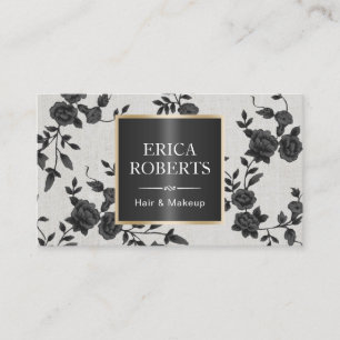 Cheveux et rendez-vous floral noir élégant de