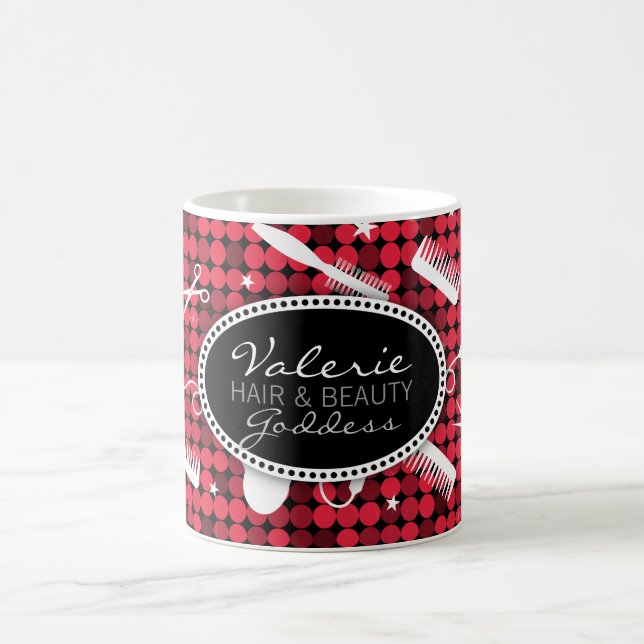 Cheveux et tasse faits sur commande fascinants (Centre)