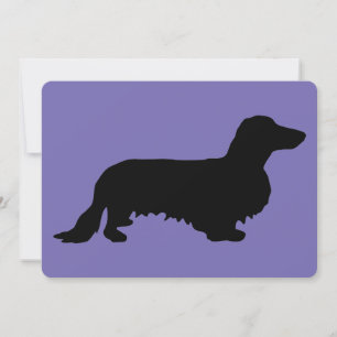 Cheveux longs Dachshund - Silhouette 1