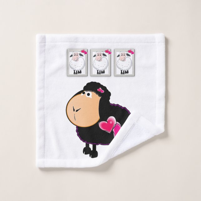 Cheveux rose Mains Serviettes de toilette (Gant de toilette)