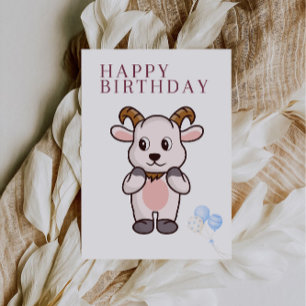 Chèvre, drôle Carte d'anniversaire