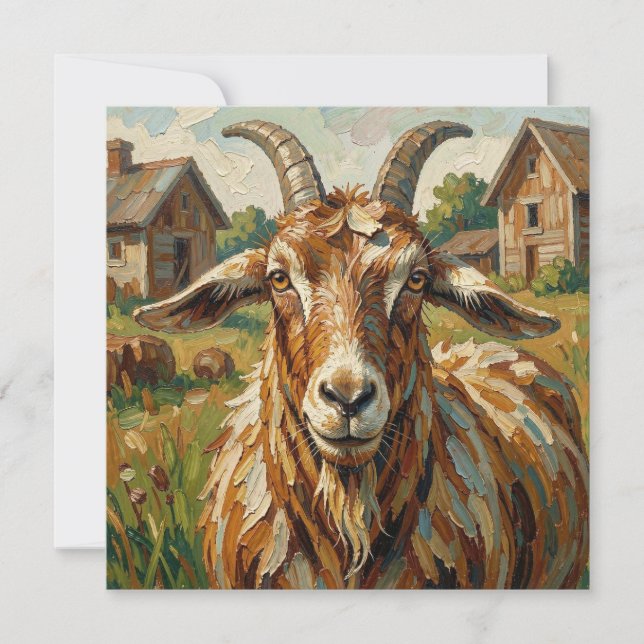 Chèvre Impasto dans une ferme Art (Devant)
