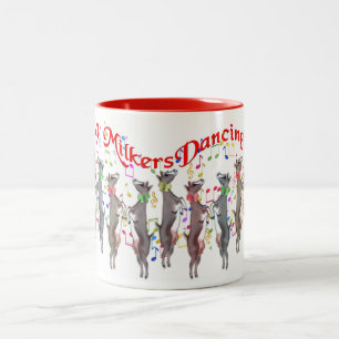 Chèvre Noël 9 Milkers Danser Mug