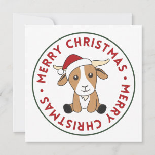Chèvre Noël Chèvres Animaux d'hiver Invitation